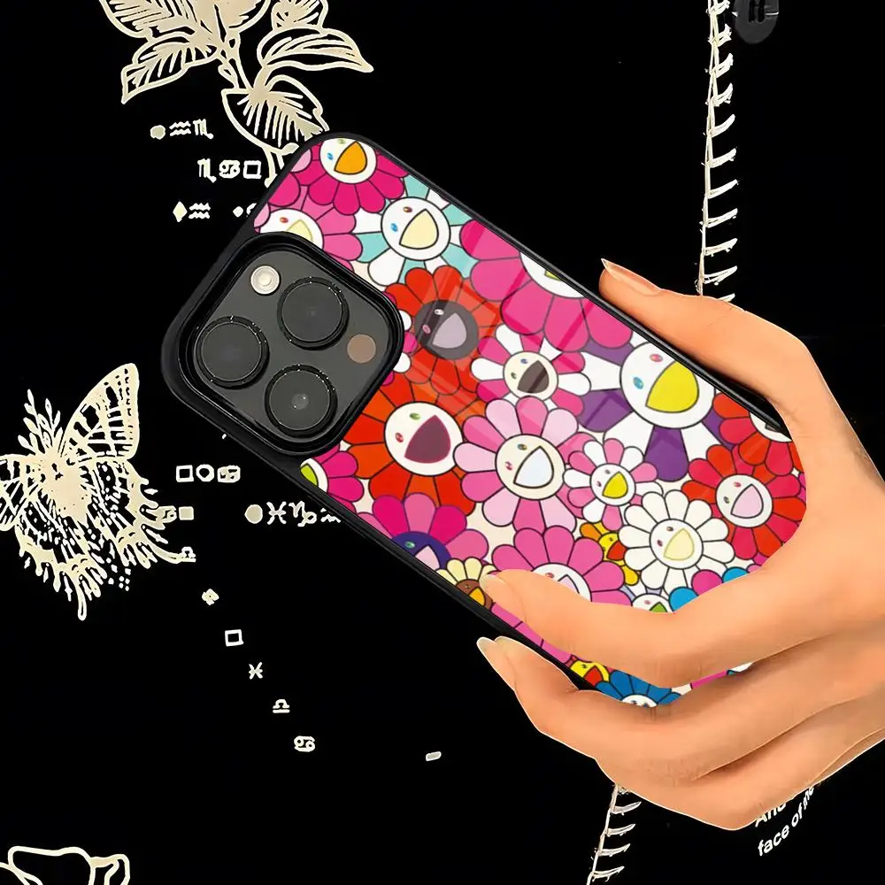 Чехол для телефона T-TakashiS MurakamiS PC + ТПУ для IPhone 17 16 15ProMax 13 16 11 12 14 Pro Xs Max Mini Xr X Plus Cover