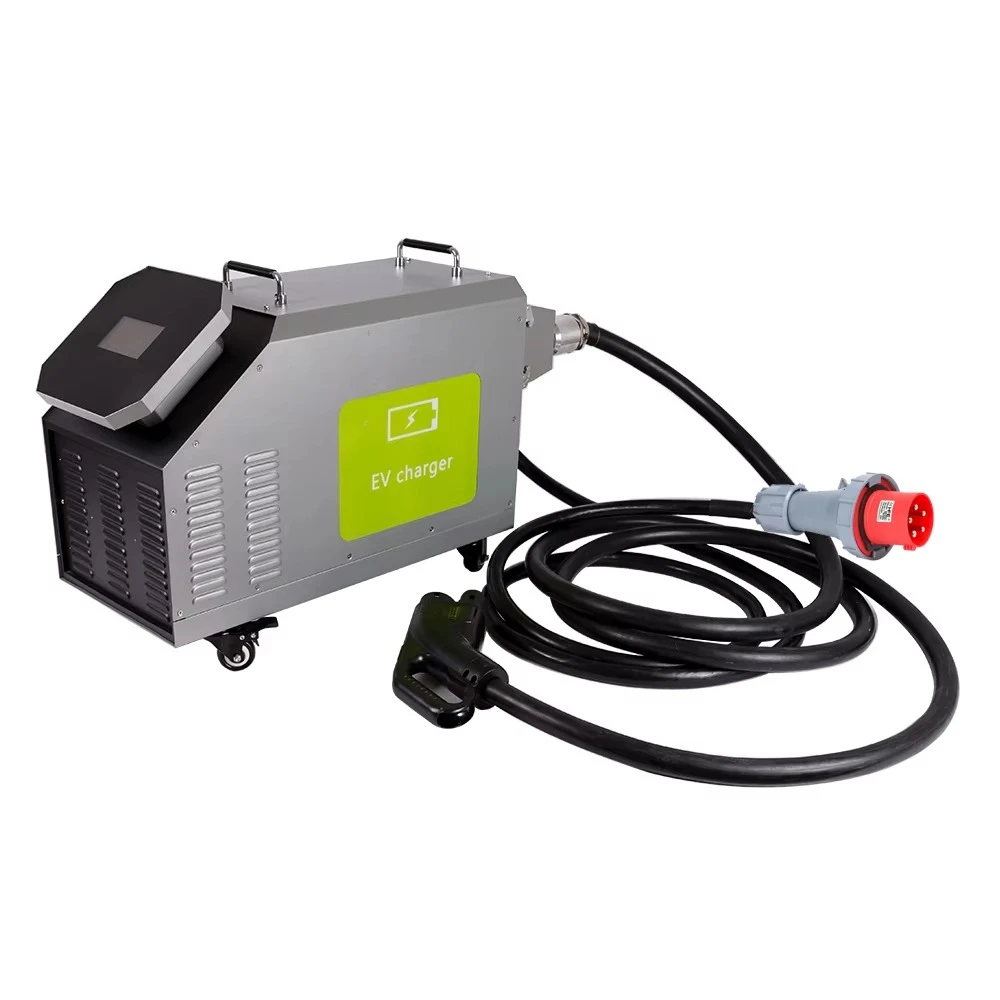 The New  Ev Charger 30kw CCS Swipe-card Operated DC Fast Charging Mobile Charger Car Charging Pile Type 2 Ev Charger