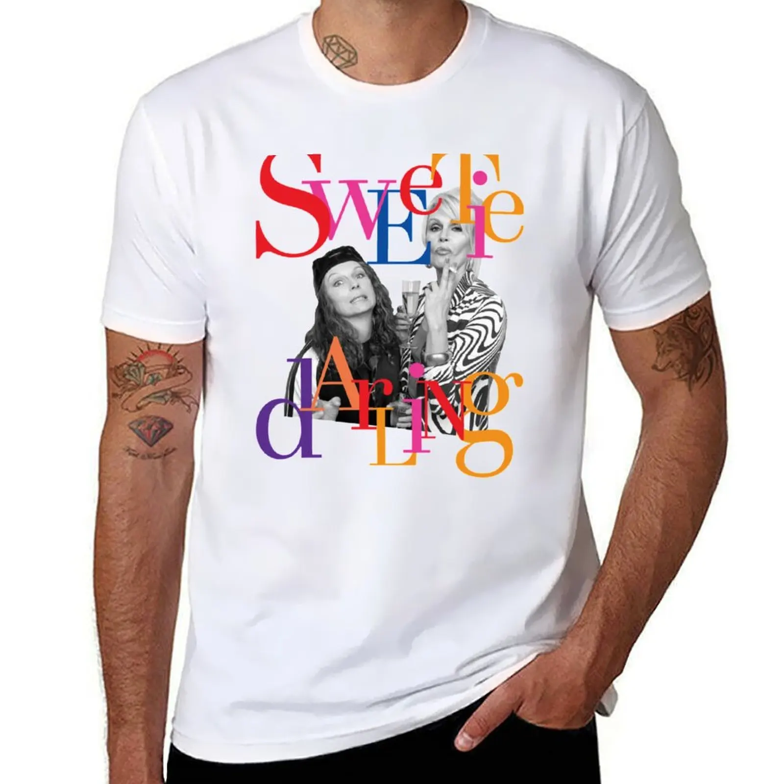 

Eddie Patsy are the Best Sweetie Darling T-Shirt t shirt custom print funny t shirts dark humor man graphic t shirt T-shirt