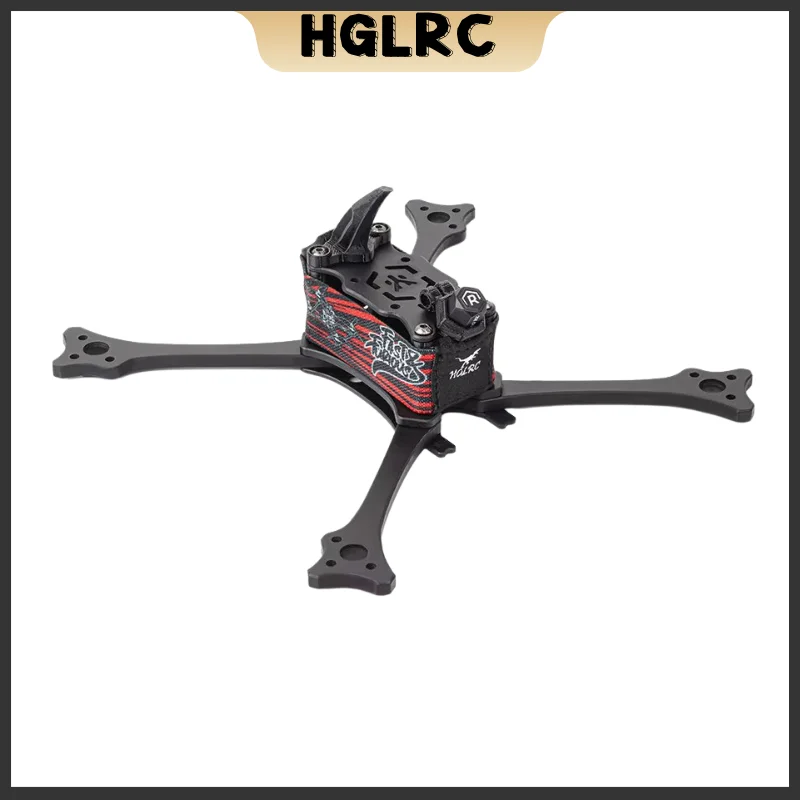 HGLRC Wind5 Lite V2 5inch Racing Frame 195mm Wheelbase Toray-T700 Spray Paint for RC FPV Freestyle Drone Part