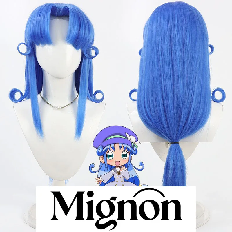 

Twin Princesses of Wonder Planet Fine cosplay wig sapphire blue widow's peak teased roots Halloween gift