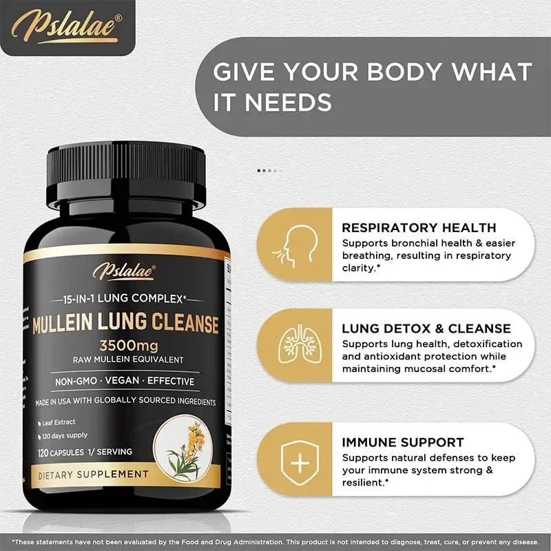 تنظيف الرئة من مولين - يعزز صحة الرئة، ويعزز إزالة السموم والدفاع المضاد للأكسدة، ويعزز الجهاز المناعي #5