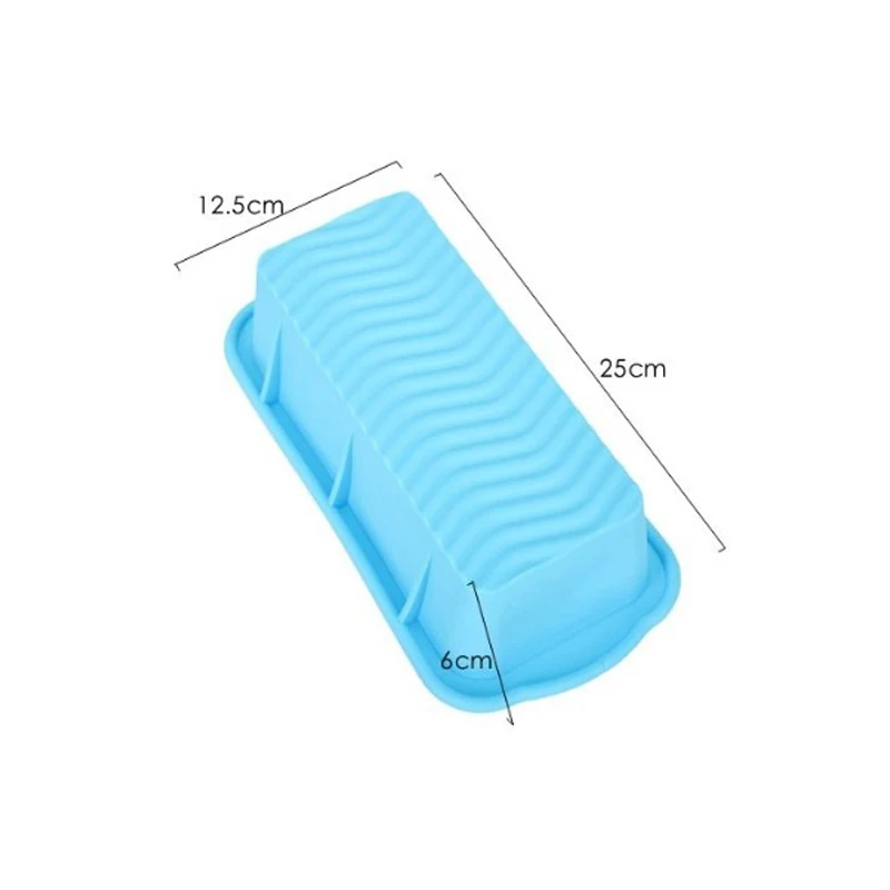 3D Rectangle Rectangle Silicone Mould Baking Pan 10 Colors Non-slip Toast Cake Mold Baking Accessories Odorless Silicone Molds