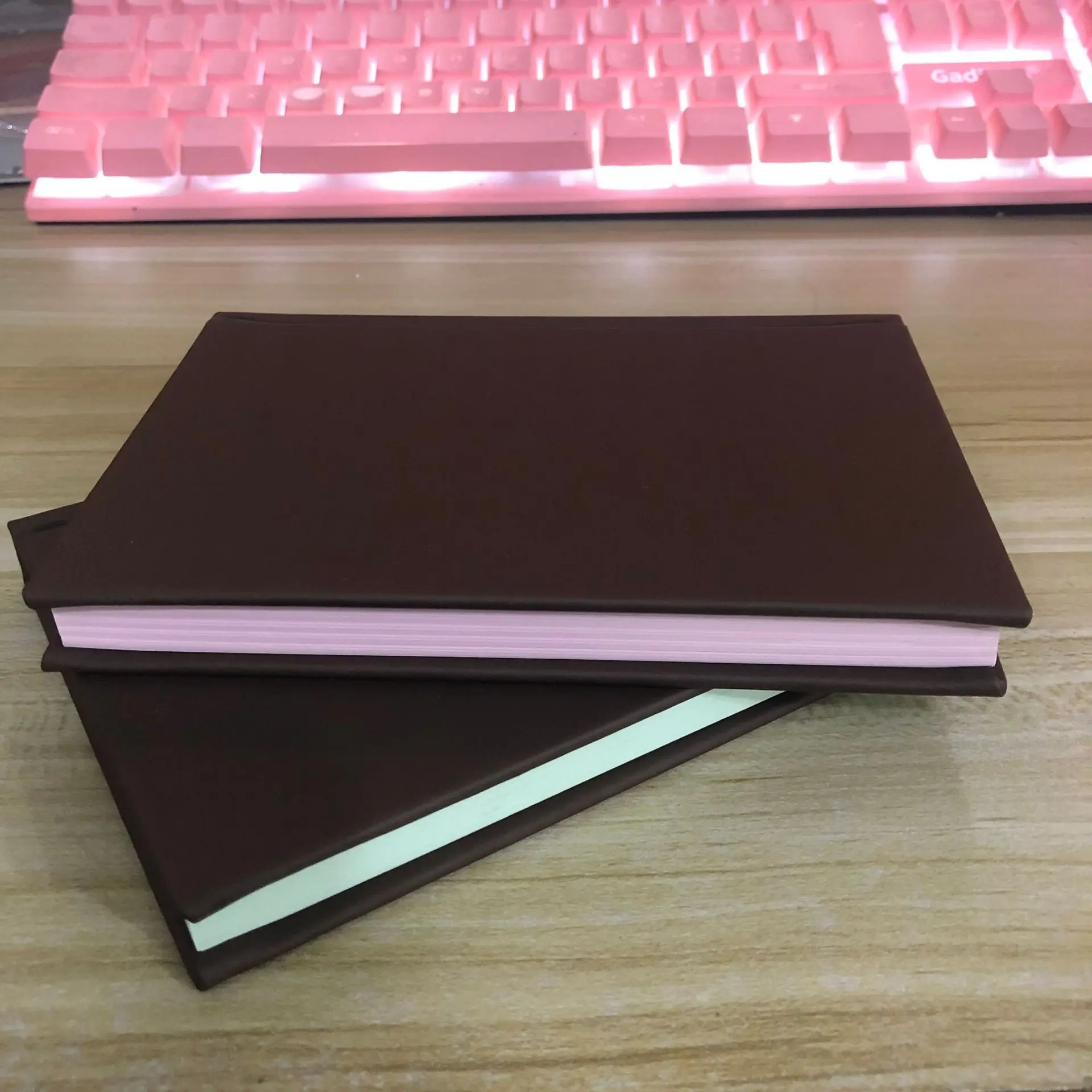 A6 Leather Handbook Green Inner Page  Ins Student Schedule Notebook Mint Chocolate