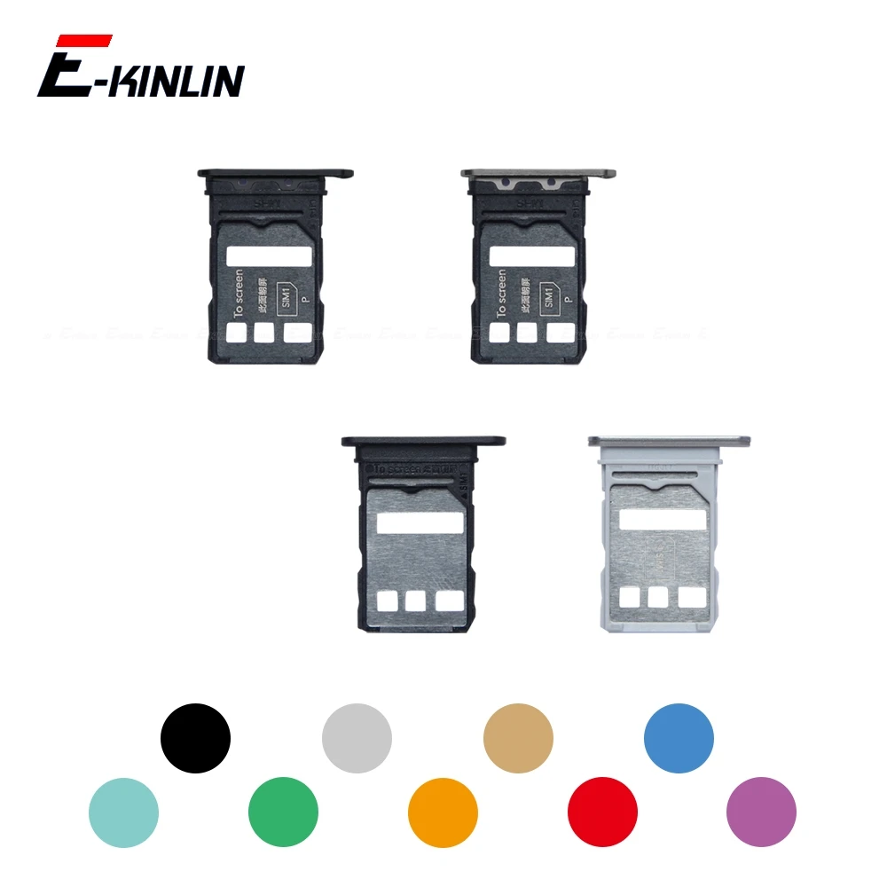 

Разъем для SIM-карты Micro SD, адаптер, контейнер, разъем, держатель, слот, лоток для чтения для HuaWei Mate 40 50 Pro Plus 50E