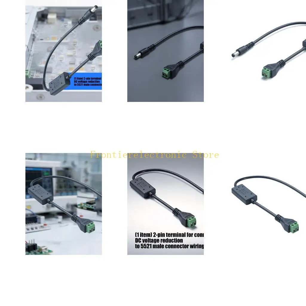 G8DB PVC DC5521 Power Cable With 2Pin To DC5.5x2.1mm Connectors For Stable 5V Output