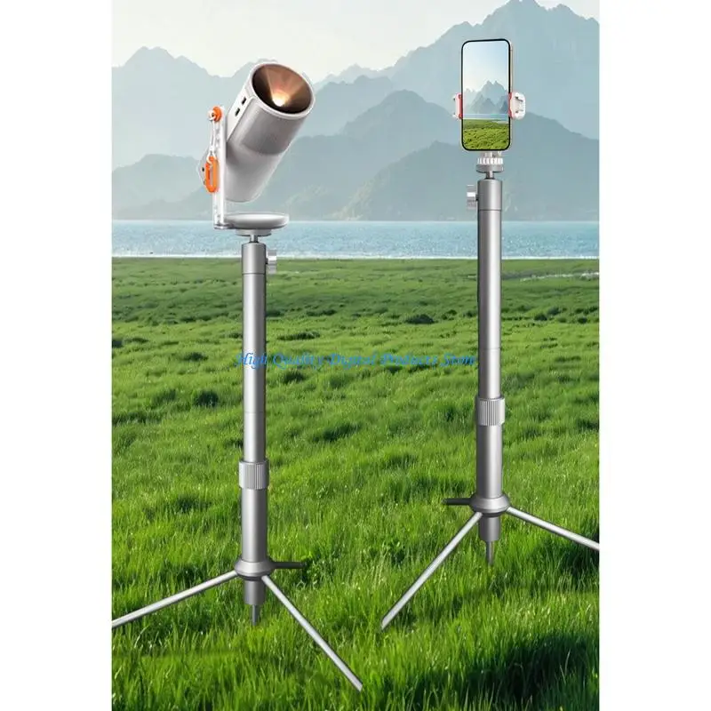 U2JE Aluminum Projector Tripod With 360 Degree Rotation 1/4inch Thread Bracket