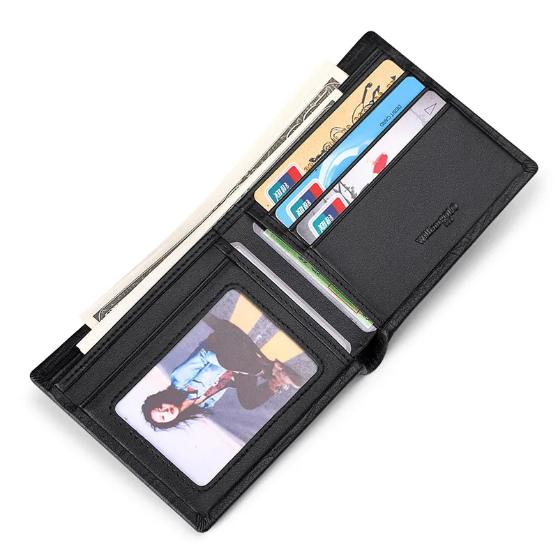 Leather fashion wallet, men's high-end personalized card bag, multifunctional card holder