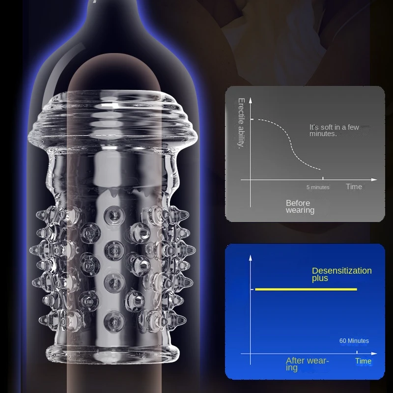 Cincin Penis lengan pembesar Penis dapat digunakan kembali cincin Penis mainan seks penundaan ejakulasi pria untuk toko seks ereksi