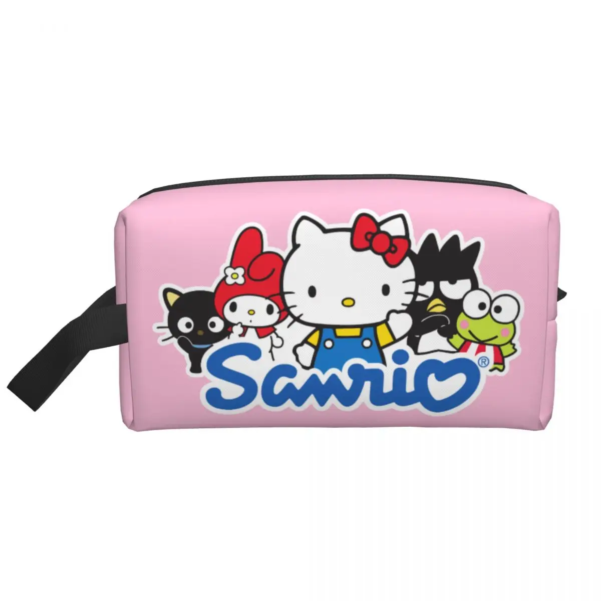 Custom Kitty White Hello Kitty Makeup Bag Women Travel Cosmetic Organizer Kawaii Sanrio Storage Toiletry Bags