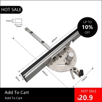 818003 Multi-Purpose Miter Gauge Adjustment 0-60 Degree Woodworking Table Saw Handle 60-Degree Assembly Essential W