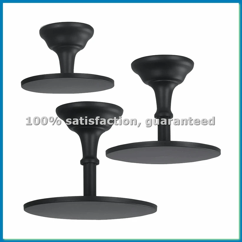 

Набор из 3 подставок для торта, высокие подставки для десертного стола, идеальное решение для свадеб и выпускных вечеров, черный цвет - AT35