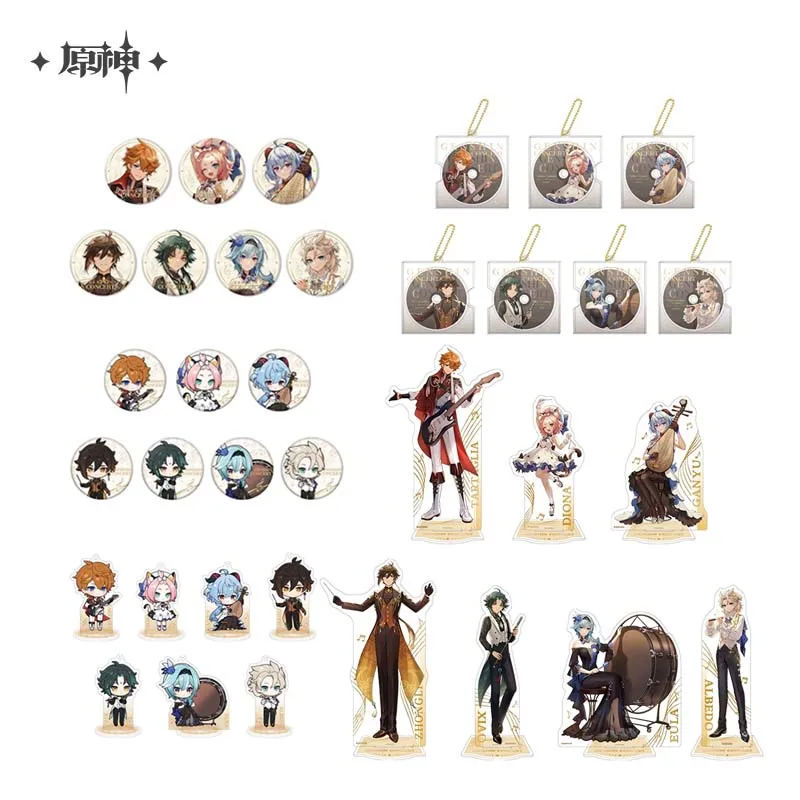 

Sunsyea Genshin Impact официальный Merch miHoYo оригинальный cshконцерт серия CSHZ подвеска брелок Xiao тартаглия Ganyu Eula