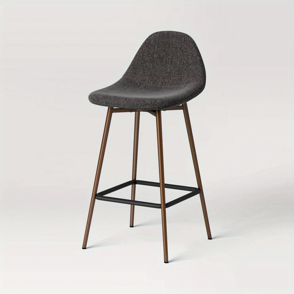 Copley Upholstered Counter Stool Dark Gray