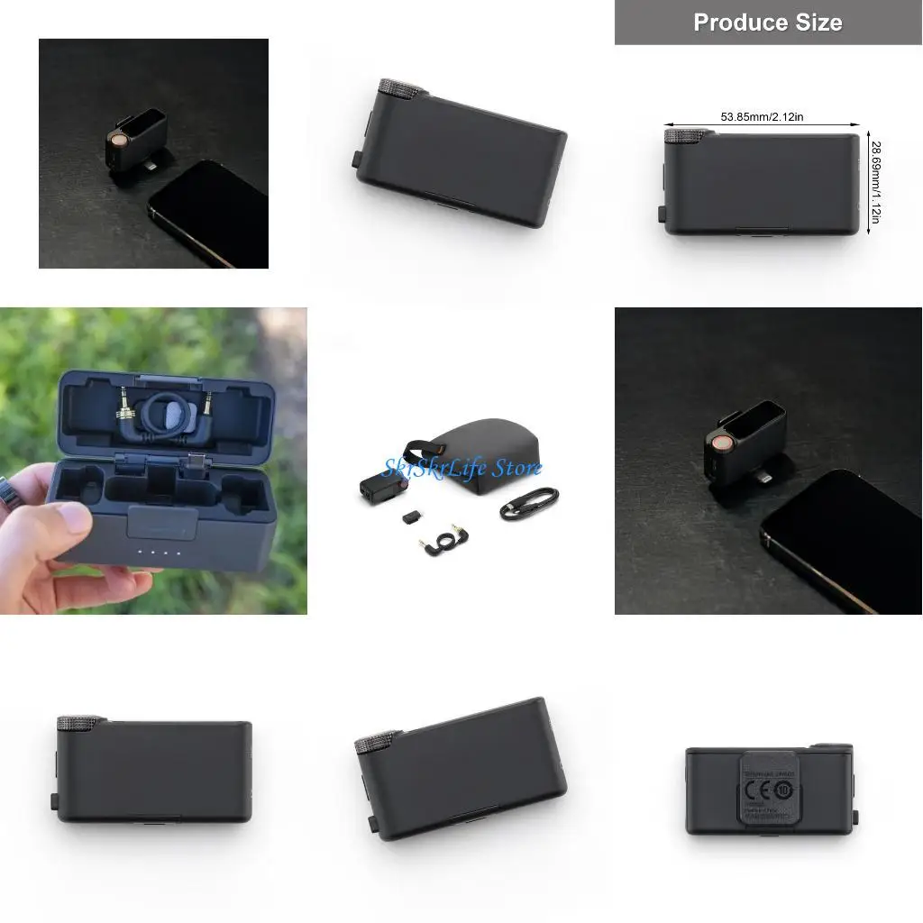 

E65E Wireless Mic Receiver 4KHz High Resolution Sound Automatic Volumes Balancing