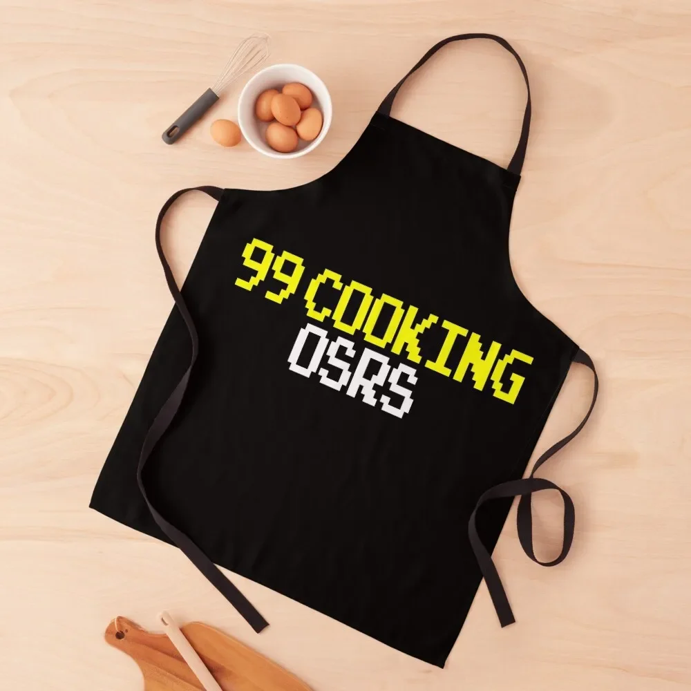 

99 Cooking OSRS - Gaming Community - Gaming Meme Apron with pockets Home Utensils For Nail Stylist Apron