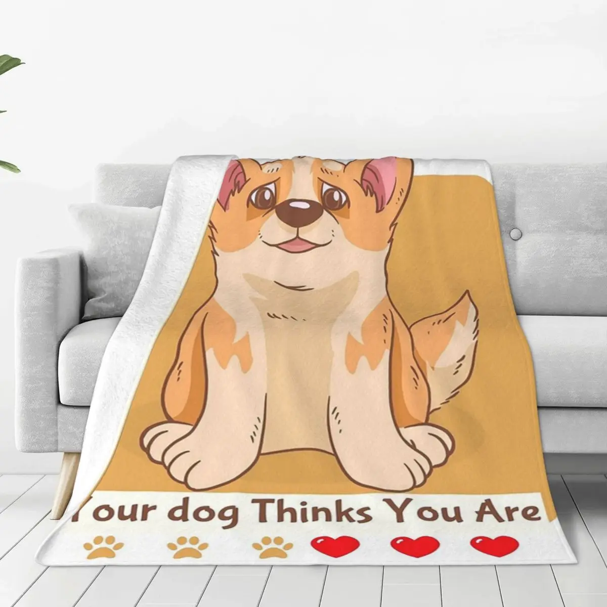 Be The Person Your Dog Thinks You Are Blanket Fleece Breathable Sofa Throw Blankets For Home Bedroom Throws Bedspread Quilt