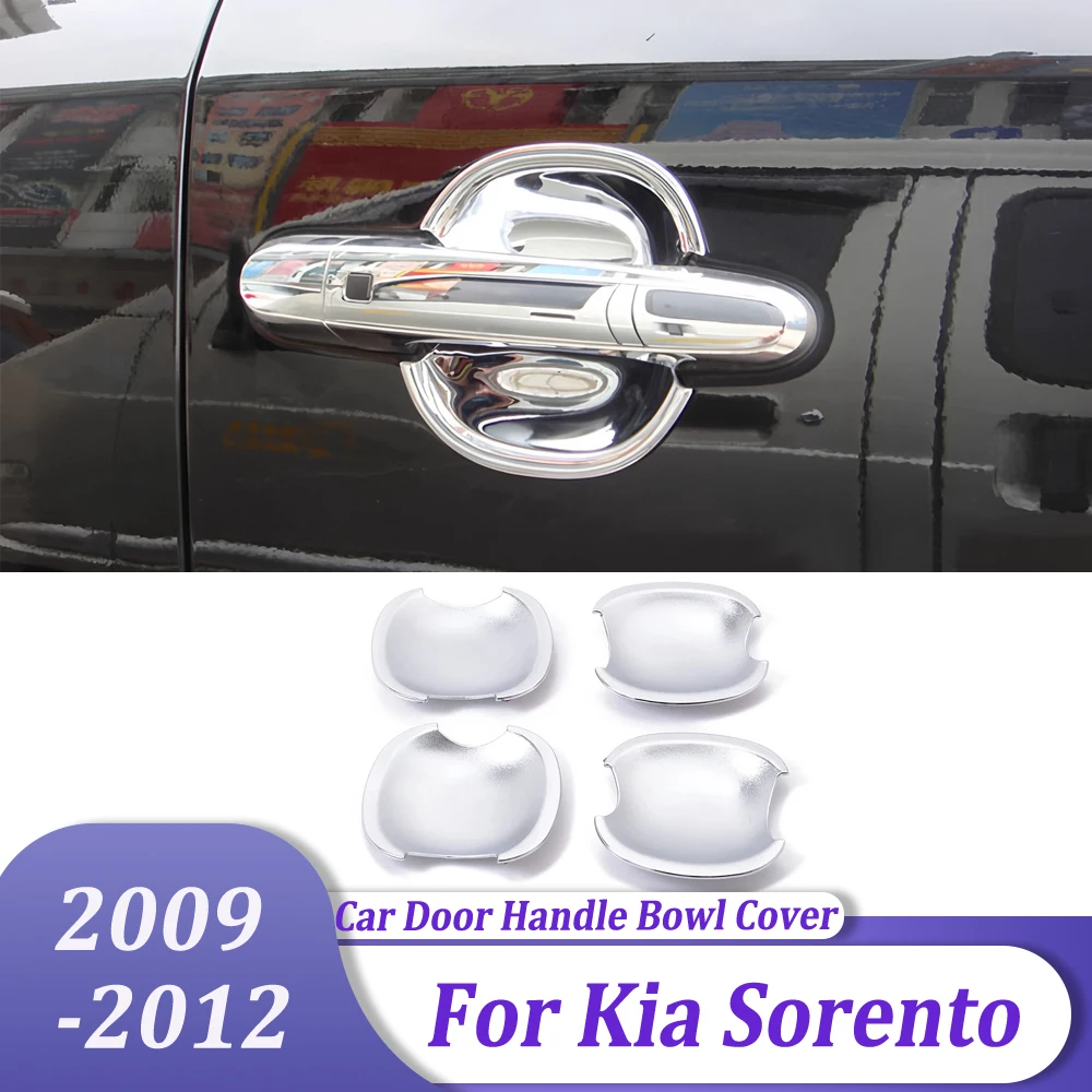 

Хромированная боковая дверная ручка, чаша, накладка, внешняя наклейка автомобиля, аксессуары для стайлинга для Kia Sorento 2009 2010 2011 2012
