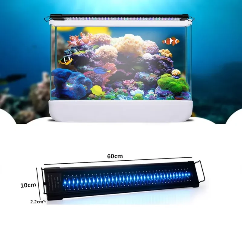 for 90cm 48W IP68 LED Aquarium Light WRGB Timer Plant Growth Lighting Expandable Programmable Fish Tank Light