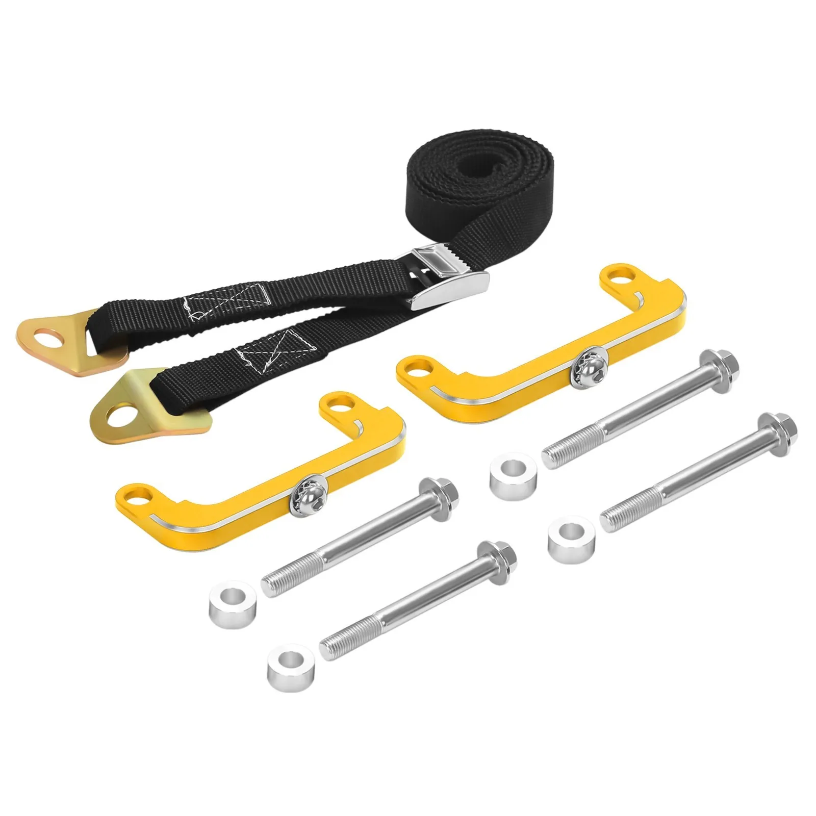 For YAMAHA YZF R1 R6 Lowering Strap & Brackets Bolts Drag/Roll Racing 108mm