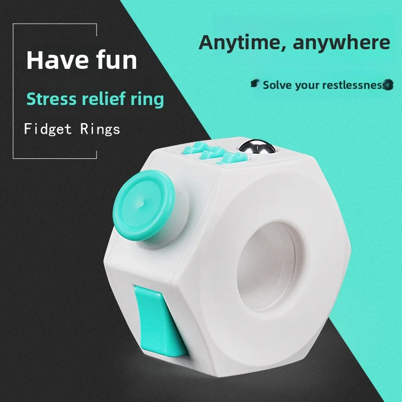 Versatile Wearable Finger Vent Ring with Rich Play Methods, One-of-a-Kind Quirky Creative Gift Toy Designed for Stress Reduction