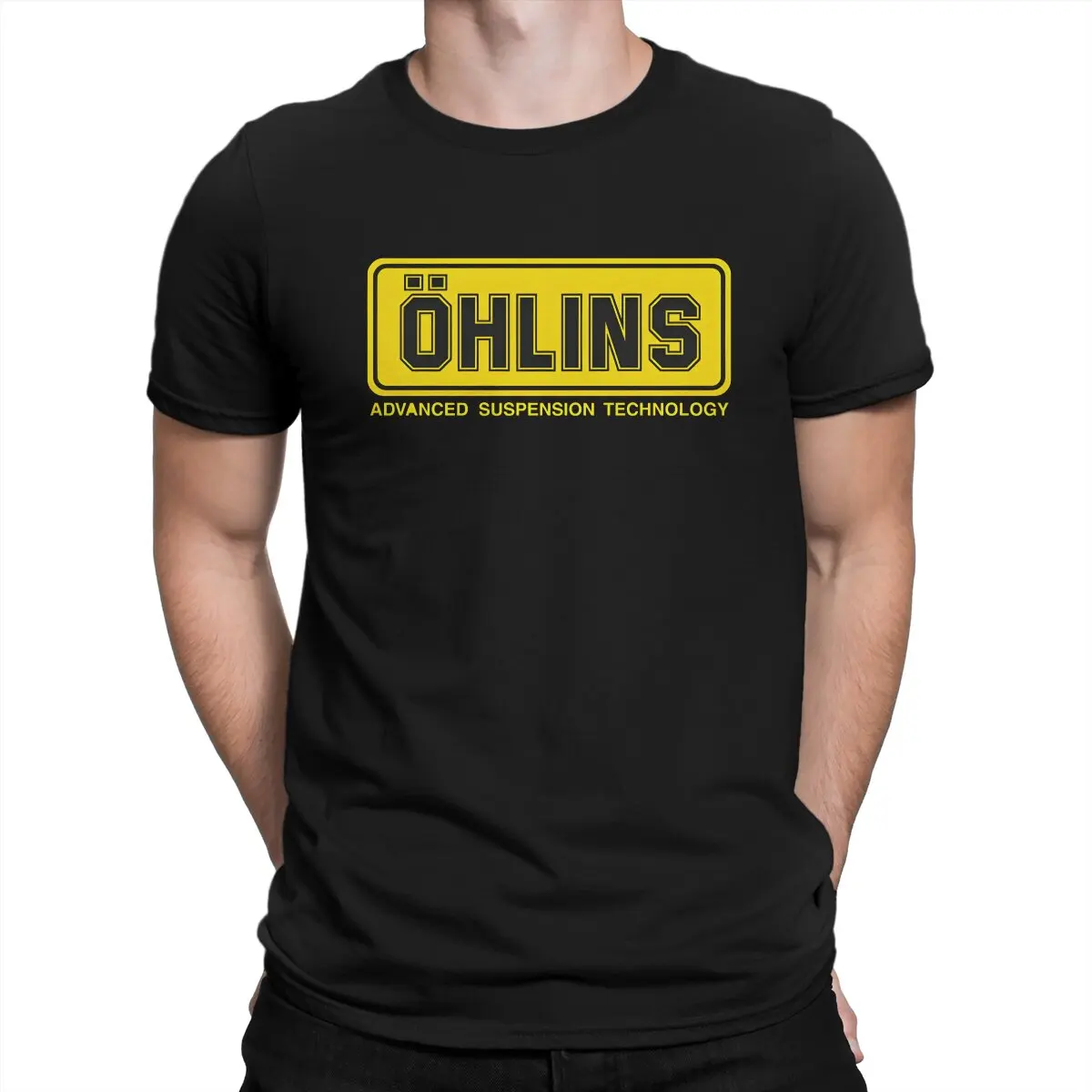 Shock Man\'s TShirt O-Ohlins O Neck Tops 100% Cotton T Shirt Humor Top Quality Birthday Gifts