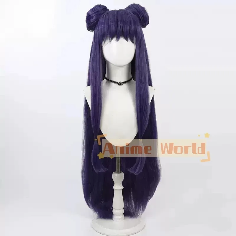 

2025 11, аниме 1⁄2, шампунь, Ranma Nibun-no-Ichi, косплей, фиолетовые длинные булочки, термостойкие парики из синтетических волос + шапочка для парика