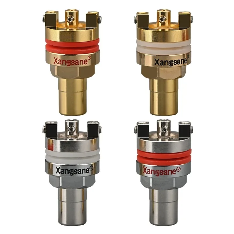 Welding Free DIY HiFi RCA Female Socket Pure Copper for Amplifier Sound Card Wall Plug Cable Terminal