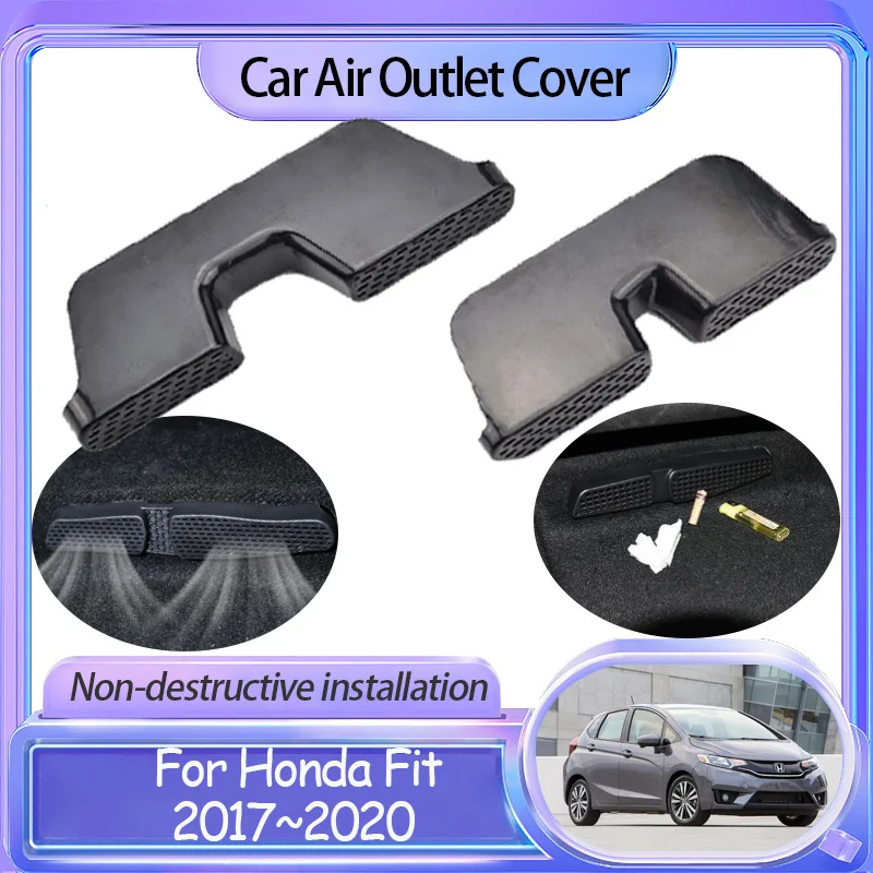 

Car Air Conditioner Cover for Honda Fit Jazz GK5 GP5 2017 2018 2019 2020 Under Seat Duct Vent Outlet Anti-Clogging Accessories