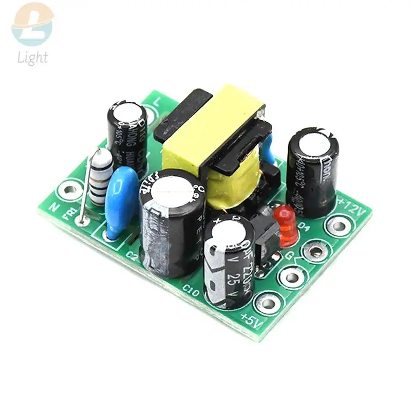 Mini AC-DC Converter AC110V 220V to DC 12V 0.2A+5V Module Board