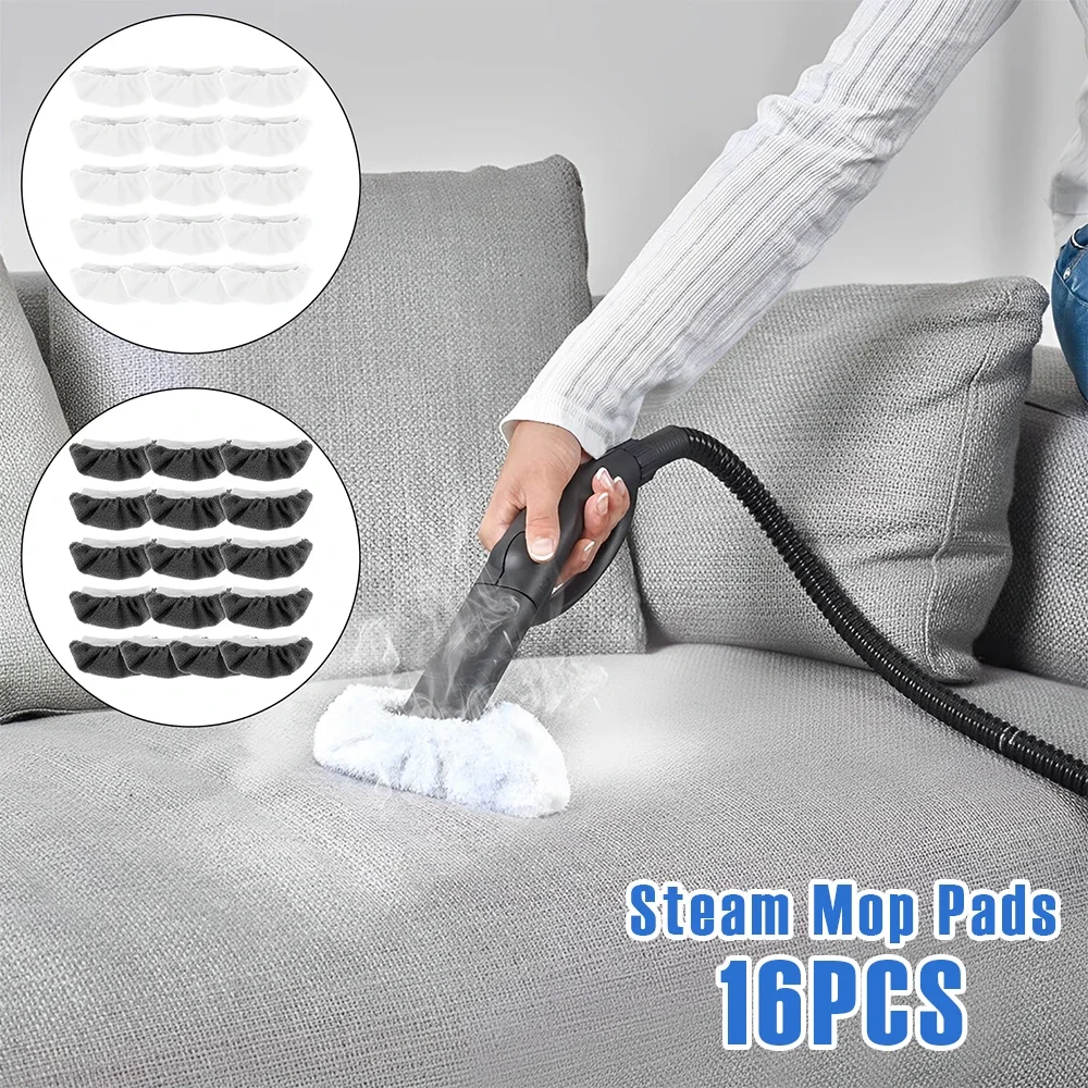 16Pcs Steam Mop Pad…