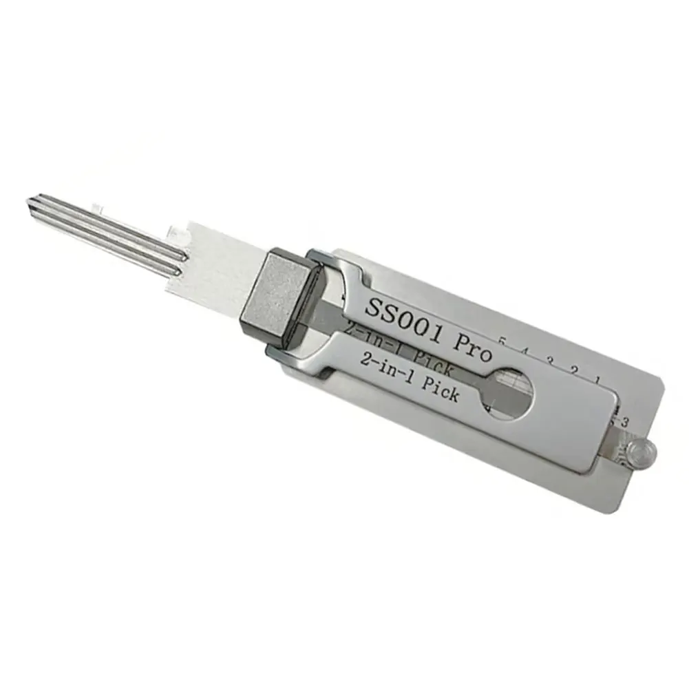 2-in-1 Stainless Steel Key Decoder Precision Hook And Pickup Hand Tool O-ring Pickup Kit Maintenance Repair Kit