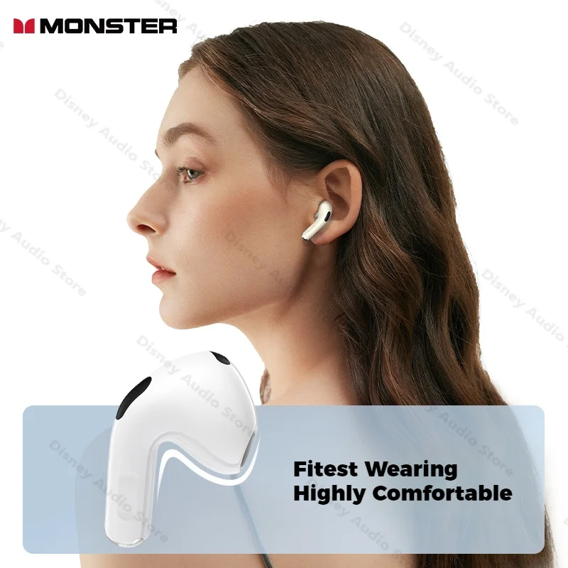 Monster Ture Wireless Earphones In-Ear Sports Bluetooth 5.4 Earbuds Waterproof Deep Bass TWS Headphone with Mic Wireless Headset