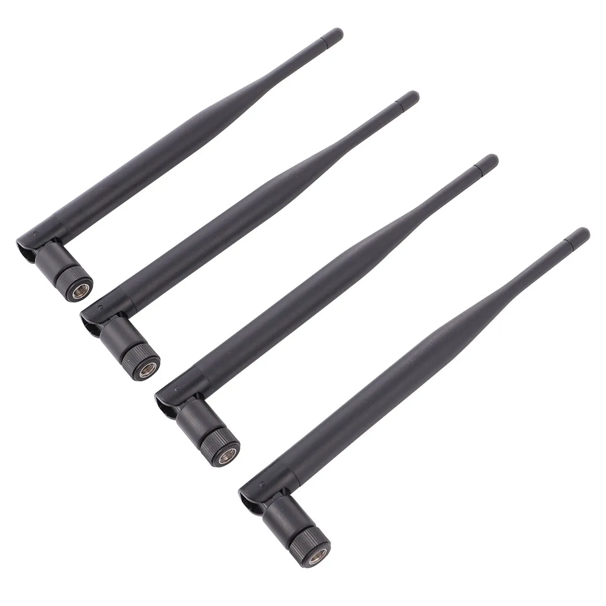 4Pcs WiFi Antenna Sma Interface Dual Band 2.4 Ghz 5.8 Ghz Wireless Router Antenna 5Dbi Omnidirectional High Gain Signal Gprs