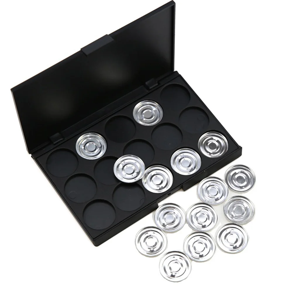 

Empty Case Eyeshadow Palette Blush Powder Foundation Organizer Round 26Mm Large Capacity Lightweight Portable