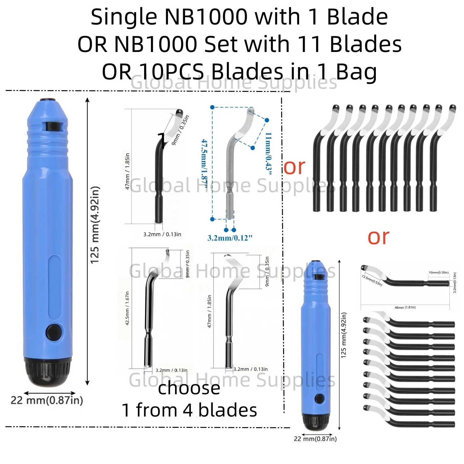 

Deburring Tool Kit NB1000 Debur Knife BS1010 BS1018 BK3010 BS3010 Great Burr Remover Hand Tool for Wood Plastic Alu Copper Steel