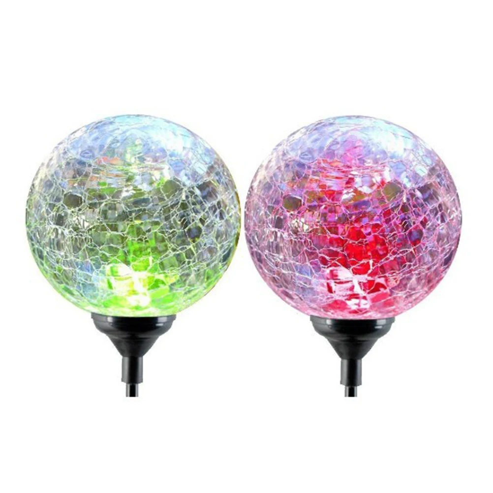 

4 Pcs Backyard Lighting Landscape Path Lights Crack Holiday Walkway Outdoor Solar