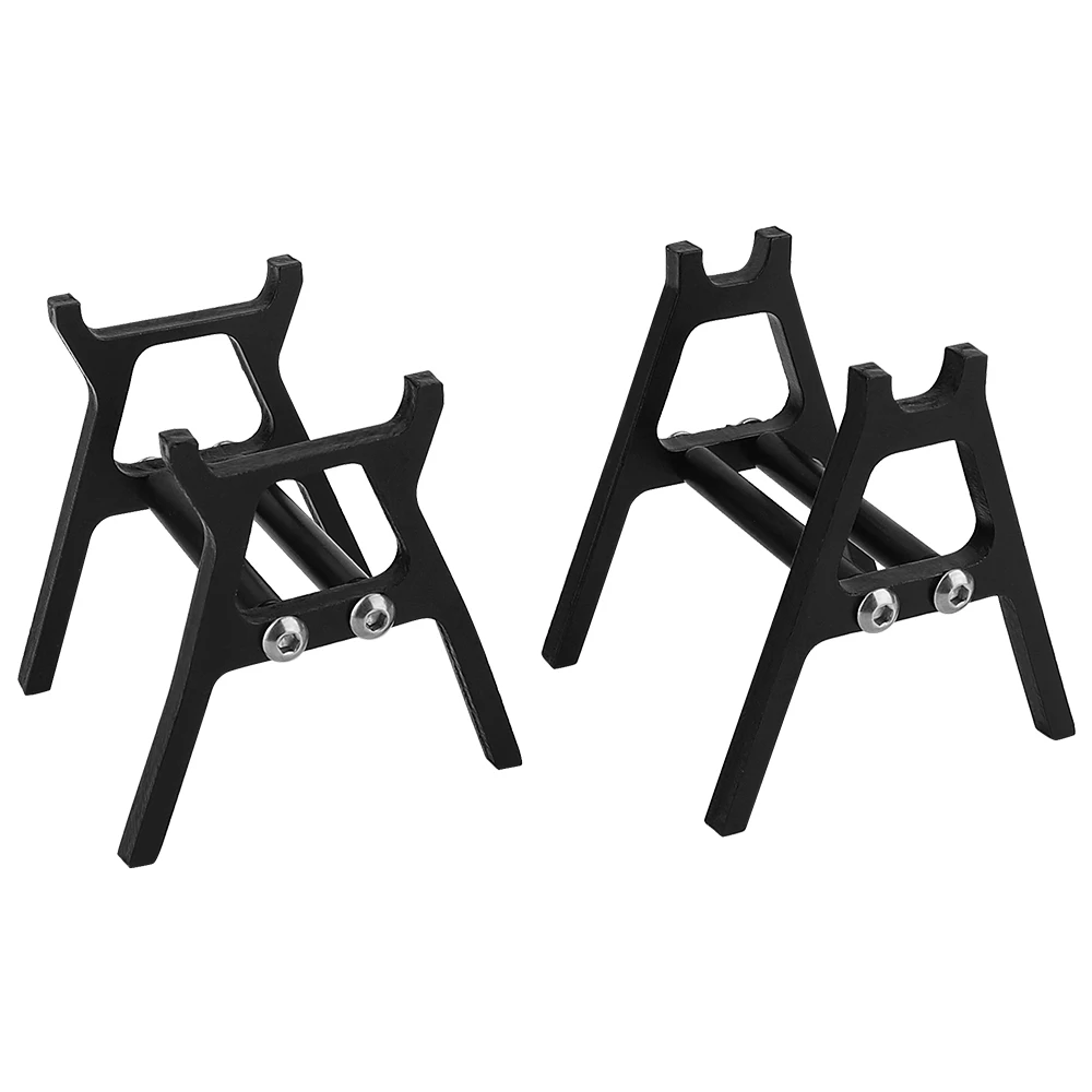 Aluminum RC Car Stand Repair Workstation Display Holder for 1/18 1/24 RC Crawler 2Pcs Upgrade Tools
