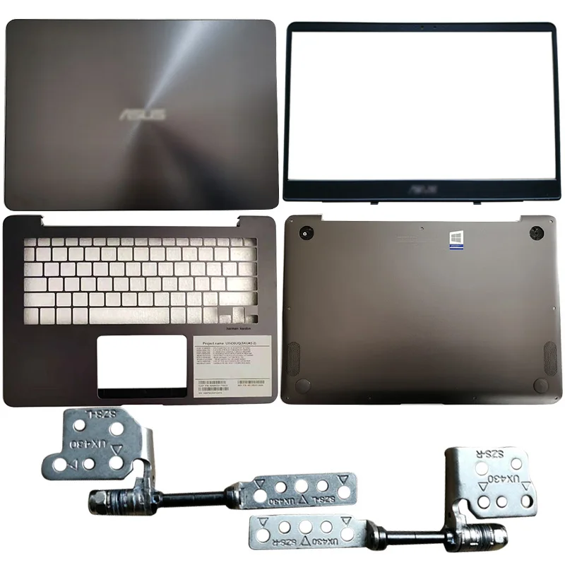 

NEW Laptop LCD Back Cover/Front Bezel/Hinges/Palmrest/Bottom Case For ASUS Zenbook UX430 UX430UA UX430UN UX430UQ U4100UQ Gray