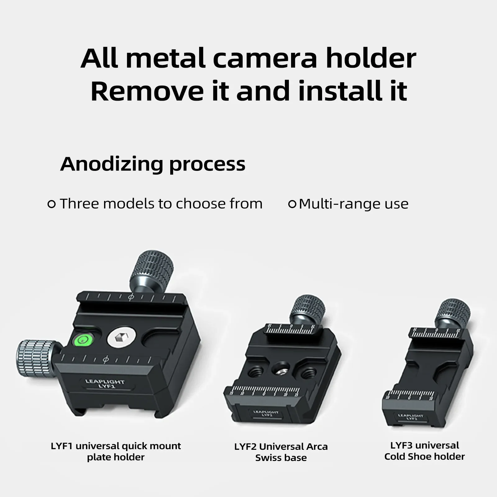 Leaplight العالمي سريع الإصدار Arca السويسري المشبك مع مستوى الروح لشاشات الكاميرا المشبك جبل ل ترايبود/الرأس الكرة