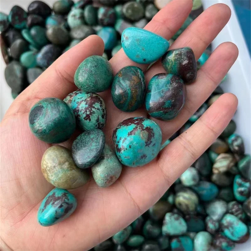 Chrysocolla Tumbled Stones Polished Quartz Gravel Natural Crystal Healing Reiki Gemstones Crafts Home Decoration