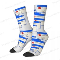 Error Windows Xp Windows 95 Unisex Winter Socks Windproof Fun printing Socks Street Style Crazy Sock