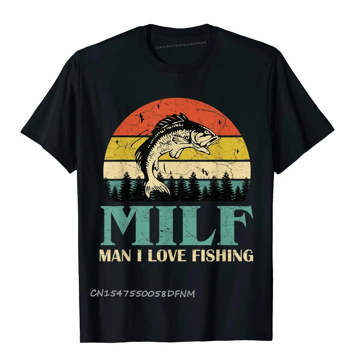 

Summer Milf Man I Love Fishing Leisure T Shirt Special Premium Cotton Men Top T-Shirts Manga Tshirt