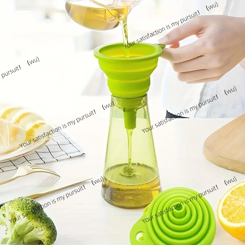 1pc Folding Funnel Multifunctional Portable Mini Kitchen Extendable Household Liquid Dispensing Small Tool Kitchen Utensils