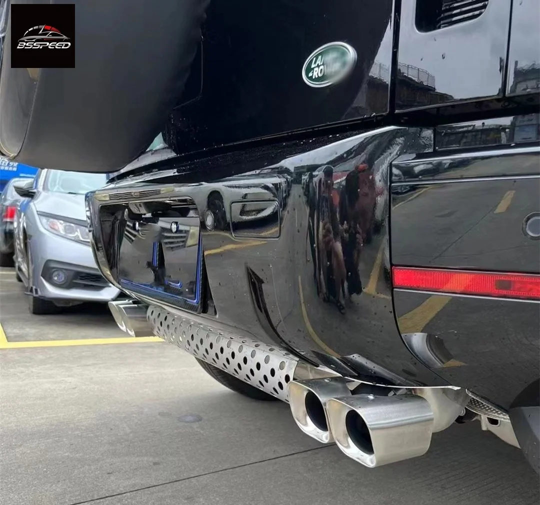 Factory Direct Rear Diffuser with Exhaust Pipe Tail Throat for Land Rover Defender 90/110 L663 007 Style 2019-2022 Standard N/A