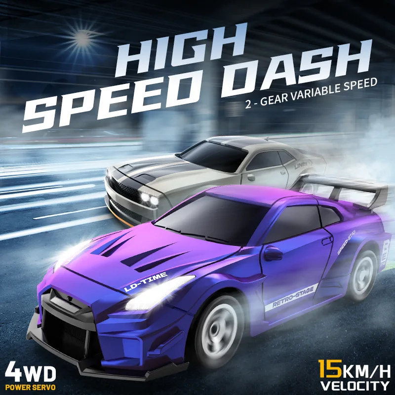 1:64 Remote Control Drift Car 2.4G Mini Full Scale Radio Control Stunt Car 4Wd Desktop Racing Vehicle Model Toy Boy BirthdayGift