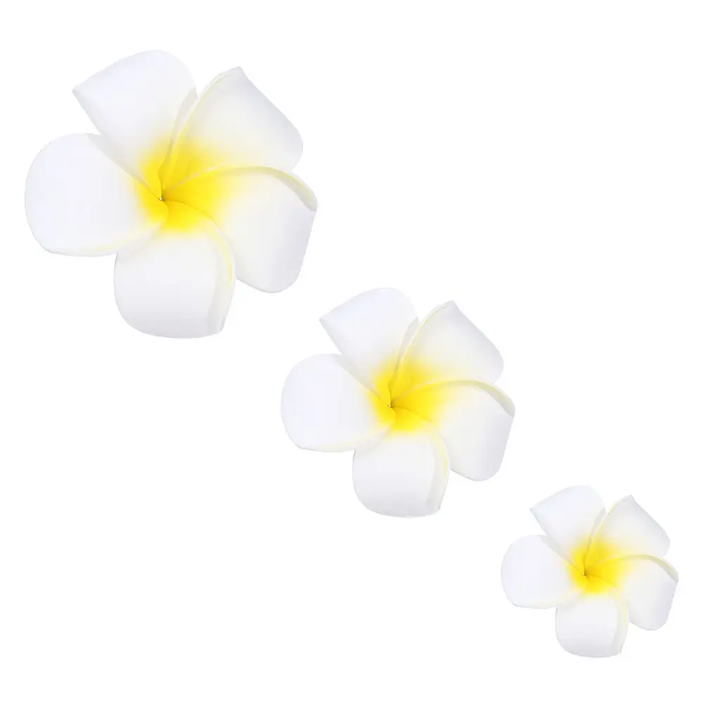 Elegant Women Girl Hair Accessories Hair Clip Flower White Plumeria Hairpin Beach Seaside