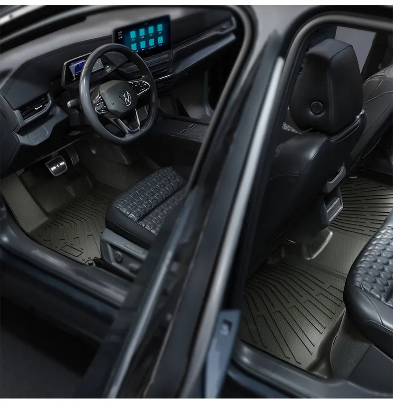 Tappetini per tutte le stagioni, rivestimento per bagagliaio, per Volkswagen ID.4 / ID.4 CROZZ 2021-2024 TPE, set completo di rivestimenti per
