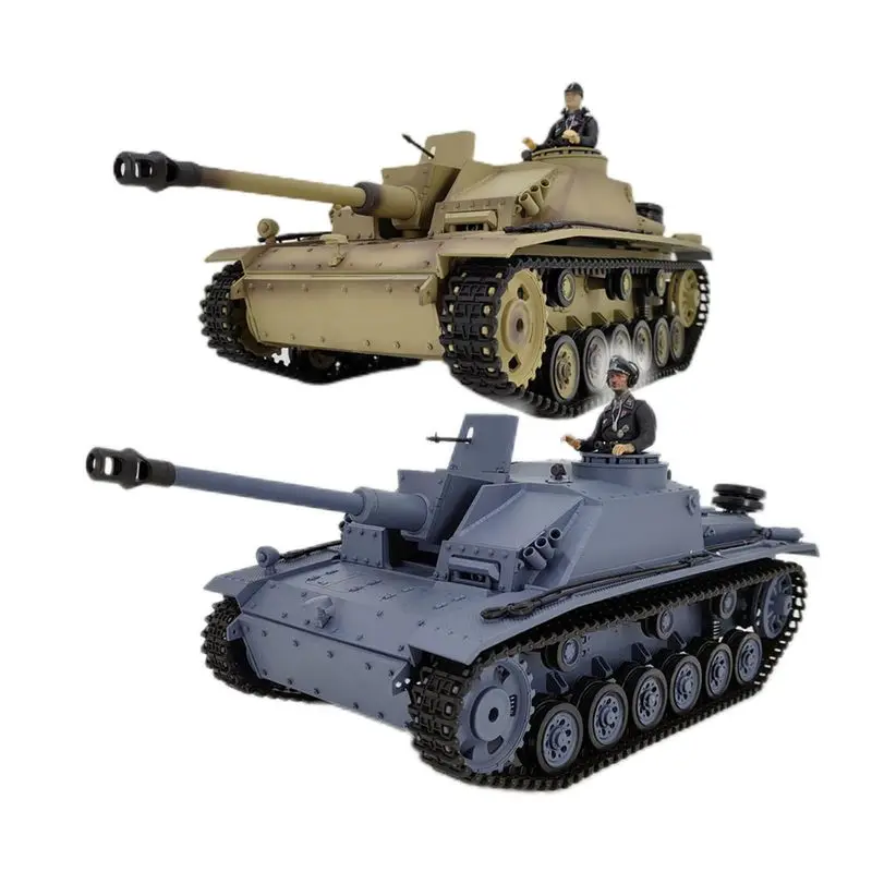 Kubing Ke 2.4g Rc 3868 German Type Iii F-8 Remote Control Climbing Tank Play Bomb Battle Tank Adult Model Decoration Toy Gift