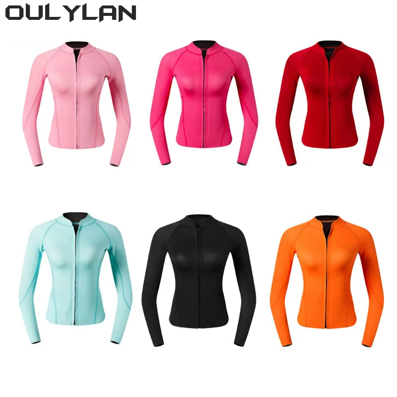 Oulylan 2MM Neoprene Snorkeling Wetsuits Keep Warm Scuba Water Sport Spearfishing Surfing Diving Suit Bathing Swimwears Women